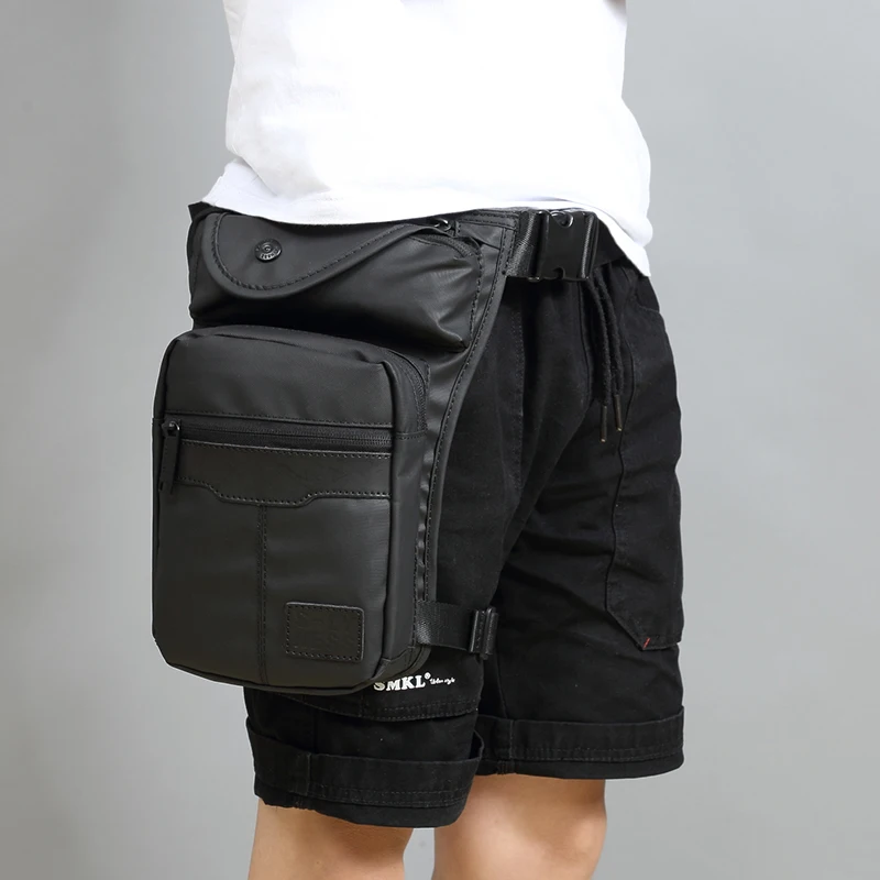 Высококачественная Мужская Холщовая Сумка поясная сумка для езды на мотоцикле