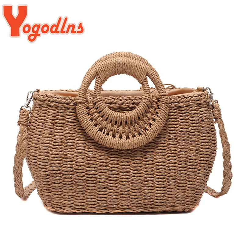 raffia circle bag