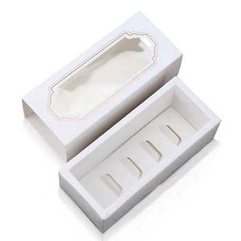 

NEW-30 Macaron 5 Macaron Container Drawer Party Gift Packaging Box Macaron Packaging Box Cake Biscuit Macaron Packaging Box
