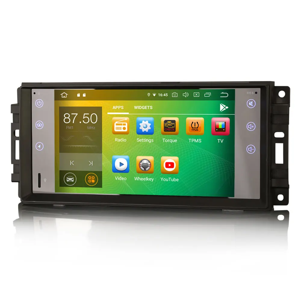 " Android 9,0 Pie OS автомобильный мультимидийный Навигатор Радио для Jeep Liberty 2007-2012& Grand Cherokee 2008-2011& Wrangler(JK) 2007
