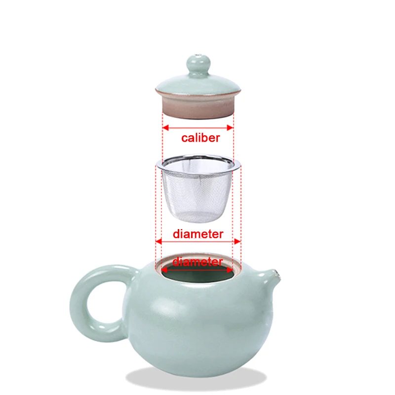 Reusable Stainless Steel Mesh Tea Infuser Strainer Teapot Tea Leaf Spice Filter Drinkware Kitchen Accessories 15 Size