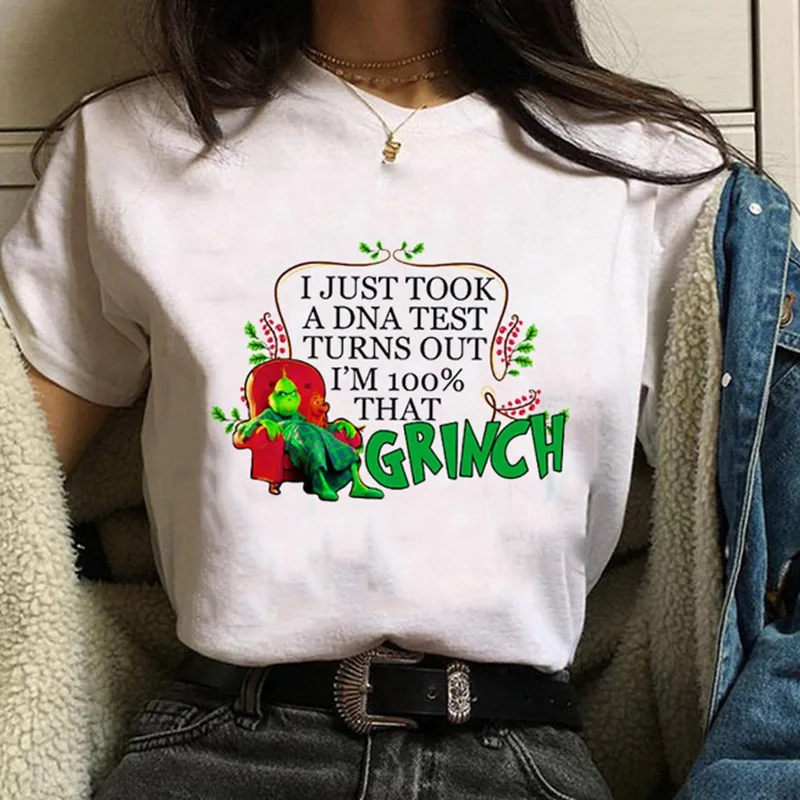 Рождественские футболки I JUST Take A DNA TEST, женская модная футболка с принтом, Chritsmas, футболка, женская мода, топ, футболка