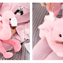 1 шт. INS Розовый фламинго коробка для салфеток креативный автомобильный подлокотник чехол для салфеток милые плюшевые игрушки Декоративный Держатель салфеток домашний декор