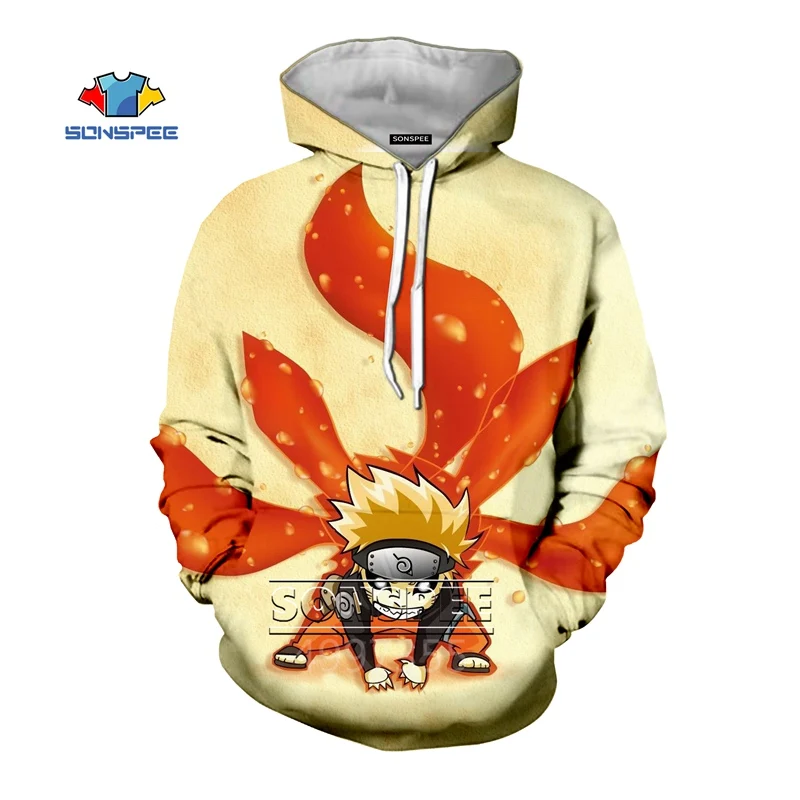5 SONSPEE/толстовка для мальчиков и девочек-подростков с 3D принтом Наруто Hokage Harajuku; толстовка с капюшоном для отдыха с рисунком ниндзя; пуловер с героями мультфильмов; детская одежда; C154 - Цвет: 5