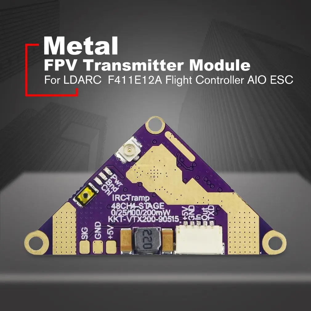 KKT-VTX200 5,8G 48CH 0/25/100/200 мВт переключаемый передатчик FPV Для 25,5 мм AIO F411E12A FC дрона с дистанционным управлением небольшой гоночный Дрон с видом от первого лица