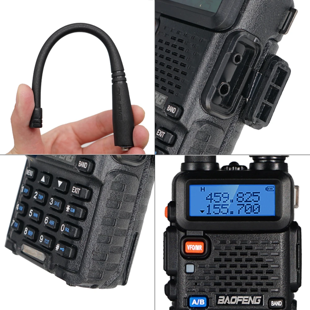 4 шт 5 Вт/8 Вт высокой мощности Мощность Baofeng uv 5r иди и болтай Walkie Talkie CB Ham