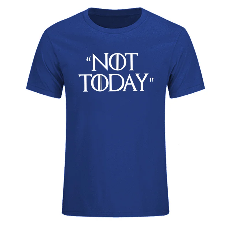 21 Tyburn/Новинка; футболки с надписью «Игра престолов» и надписью «NOT TODAY Arya Stark»; Повседневная футболка; крутая летняя футболка из чесаного хлопка; топы размера плюс - Цвет: 21