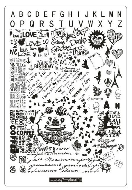 zjoyplus04 9.5*14.5cm Dream Catch Template Nail Art Polish Stamping Plates 3D Stencil For Nails stamp for Nails Stamping Polish - Цвет: zjoyplus04
