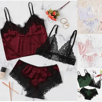 

Sexy Exquisite Lace Women Pajamas Set Spring Summer New low-Rise Sleeveless Cute Sleepwear Casual Homewear Female Pyjamas