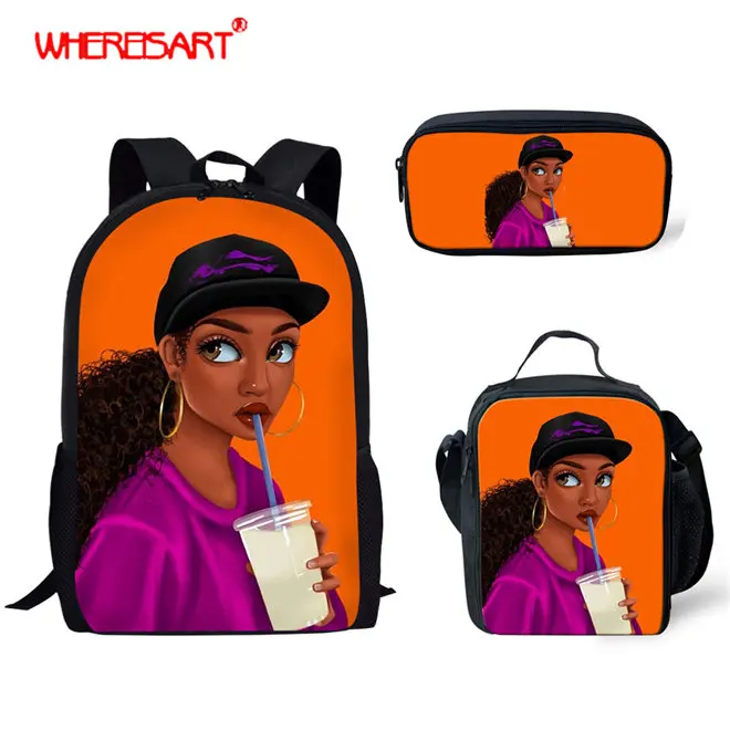 YQ3592CGK WHEREISART африканские школьные рюкзаки для девочек ортопедический Рюкзак Детские рюкзаки школьные сумки первичный детский школьный рюкзак ранец - Цвет: YQ3592CGK