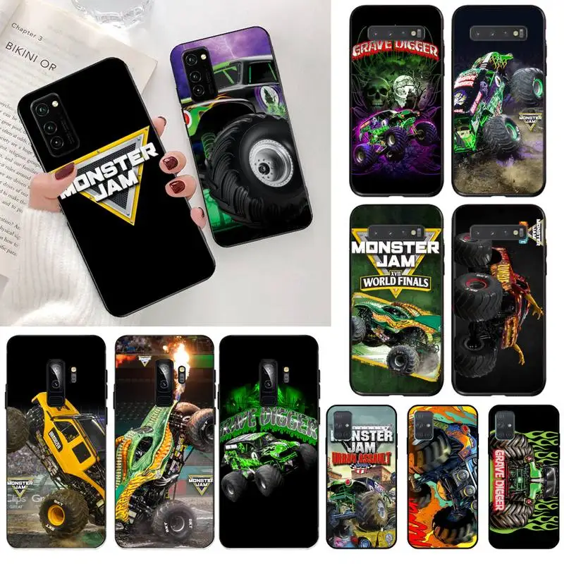 Чехол для телефона с изображением монстра-грузовика Samsung S20 plus Ultra S6 S7 edge S8 S9 S10 5G lite