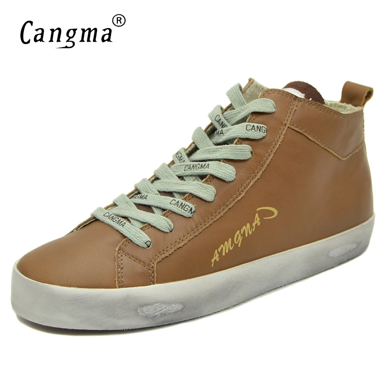 

Custom Name Logo Designer Women Men Sneakers Genuine Leather Casual Shoes CMM009