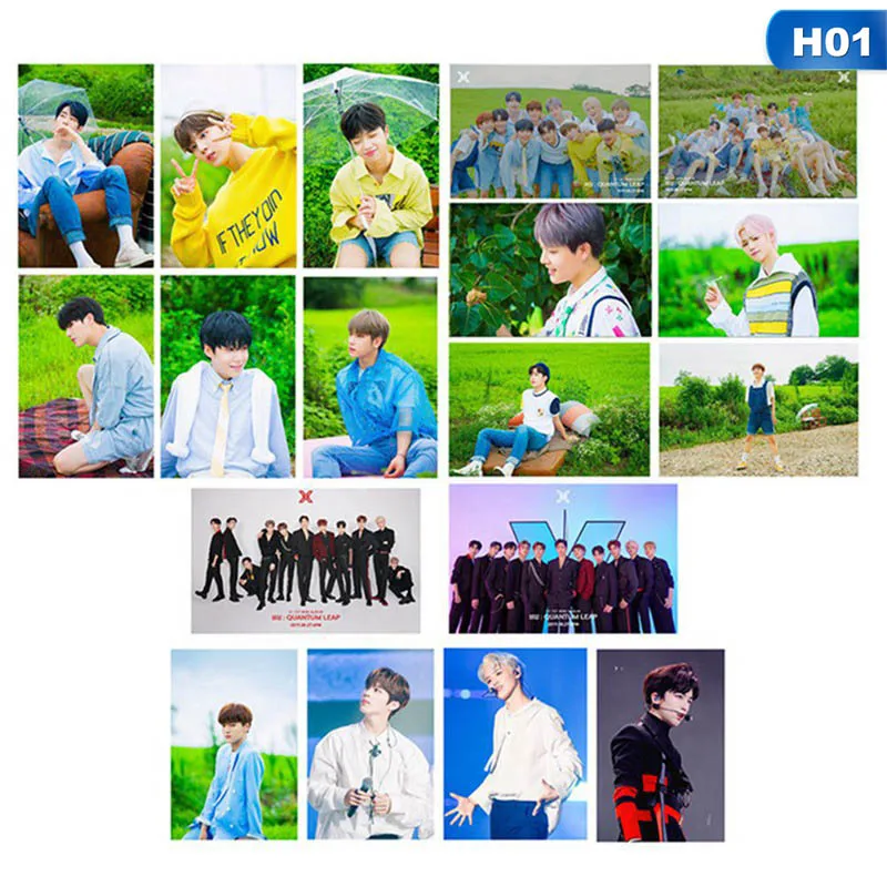 18 шт./компл. KPOP X101 QUANTUM LEAP самодельная бумага Lomo карты фото плакат в виде карты фотостудии игрушек, для подарка, для фанатов - Цвет: H01