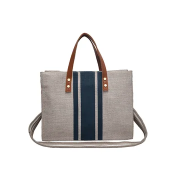 

2019 new wave Korean fashion casual canvas wild wide shoulder straps shoulder bag Messenger bag Tote bag