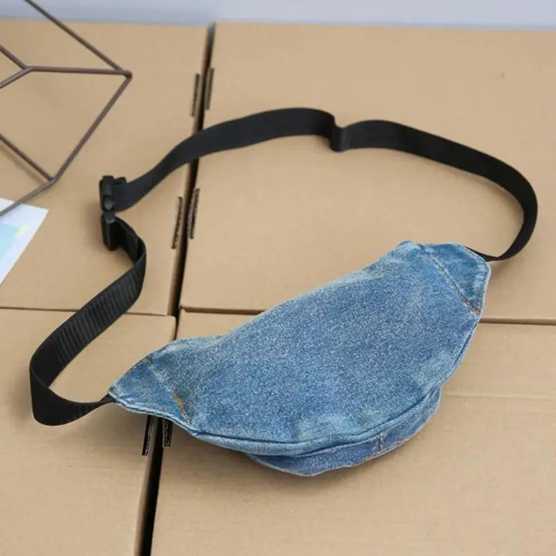 Джинсовые шорты молния Для женщин сумки на пояс груди мешок Crossbody сумка Сумки Повседневное через плечо, сумка-почтальонка Милая кошелек