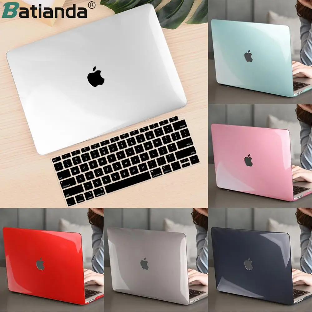 Batianda сумка для ноутбука с кристаллами для Macbook Air 11 13 чехол Pro 15 16 дюймов жесткий чехол с ТПУ клавиатурой A1466