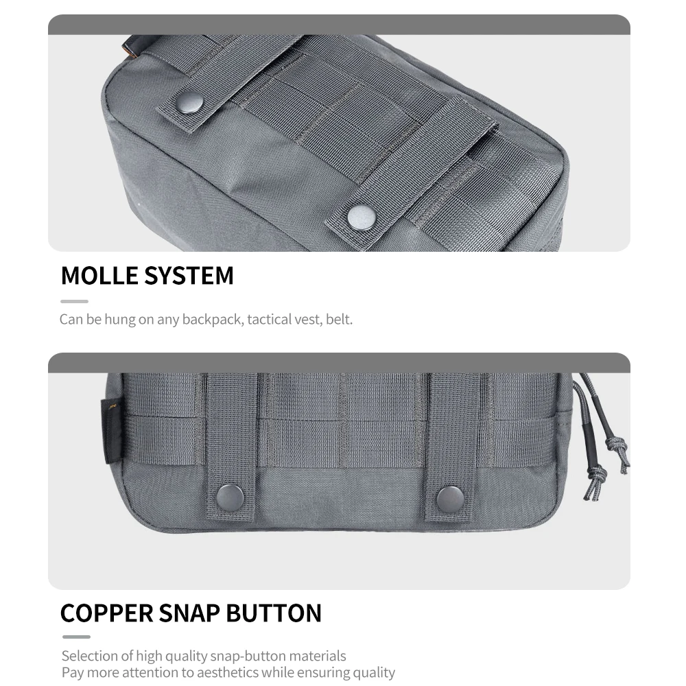 Description Picture 3 of itemEXCELLENT ELITE SPANKER Tactical Molle Tool Bag Outdoor Hunting Utility EDC Pouch Accessory Bag Horizontal Zippered Pouches