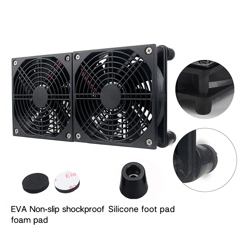 Gdstime Roteador Ventilador de Refrigeração dc 5v Usb 80 mm 92 mm 120 mm 140 mm Faça Você Mesmo Ventilador de Caixa de tv sem Fio com Controlador Usb & Ventilador de Computador Portátil Net de Proteção - Imagem 4