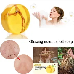 Handmade Pimple Pore Acne Treatment Face Care Wash Basis Moisturizing Revitalizing Anti Fungus Ginseng Soap