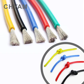 

Soft Silicone Cable Wire 16AWG 4 6 7 8 9 10 11 12awg 13 14 15 17 18 20 22 24 26 28 30awg Heat-resistant 60C- + 200C