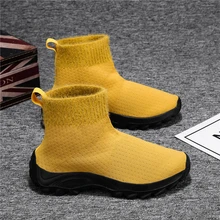 

New winter women's thick-soled fashion boots and ankle knitted warm snow designer sexy gladiator motorcycle casual boots