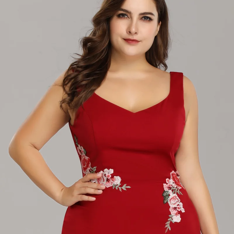 It's Yiya вечернее платье с квадратным рукавом Robe De Soiree без рукавов с принтом Формальные платья юбка Русалка больших размеров вечерние платья C539