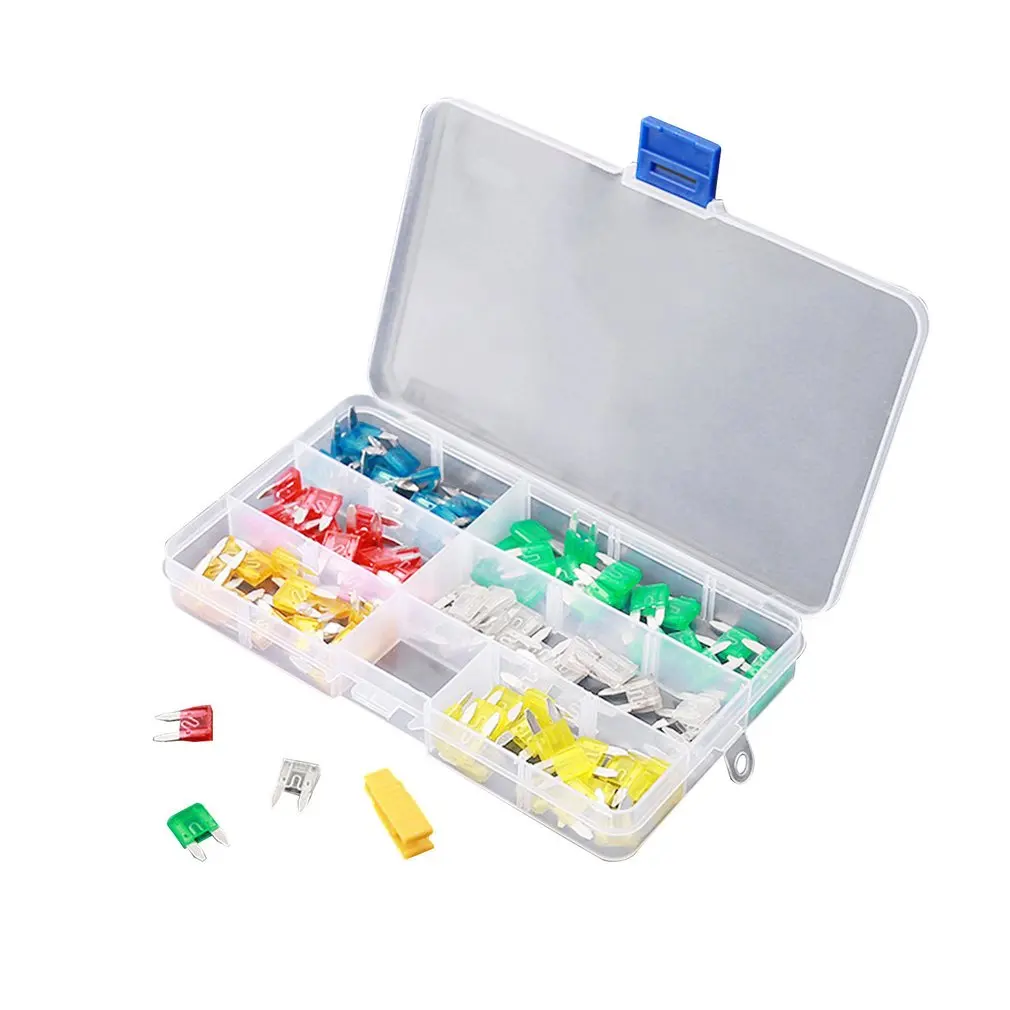 120PCS Car Auto Assortment Blade Fuse Tablets Replacement Kit Aluminum Material Small Size 5A/10A/15A/20A/25A/30 | Обустройство дома