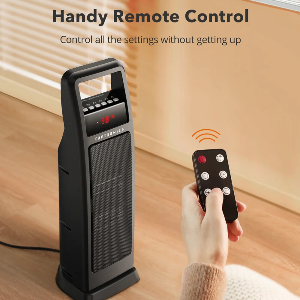 TaoTronics TT-HE008 Space Heater Dual PTC 1500W Portable Low Consumption  Electric Fan Heater Hand Warmer Machine for Winter - AliExpress