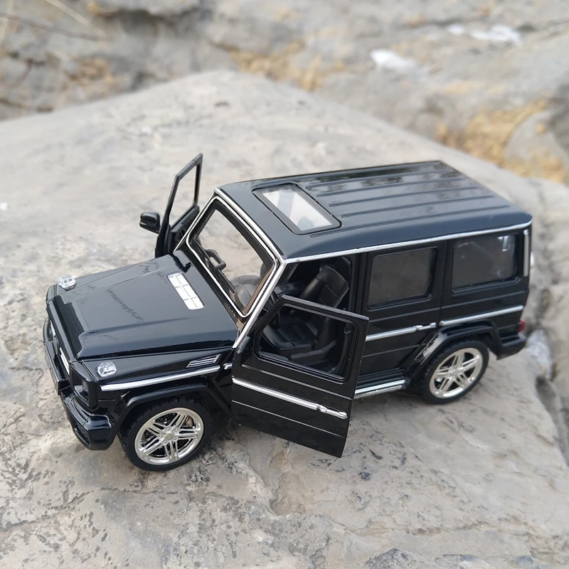 1:24 G65 SUV AMG Pull Back модель автомобиля игрушка Звук Свет литые игрушки модели автомобиля металлическая модель автомобиля мини автомобильная дорога подарки на день рождения