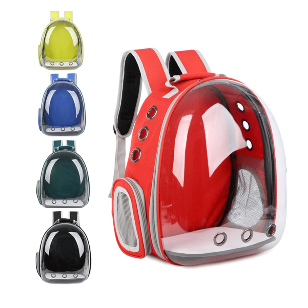 Breathable Pet Carrier Bag Clear Cat Bag Carrying Dog Bag Outdoor Travel Portable Breathable Capsule Cat Puppy Pet Backpack