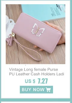 Retro Long female Wallet PU Leather Credit Holders woman Wallets Bag Casual Soft Ladies bag