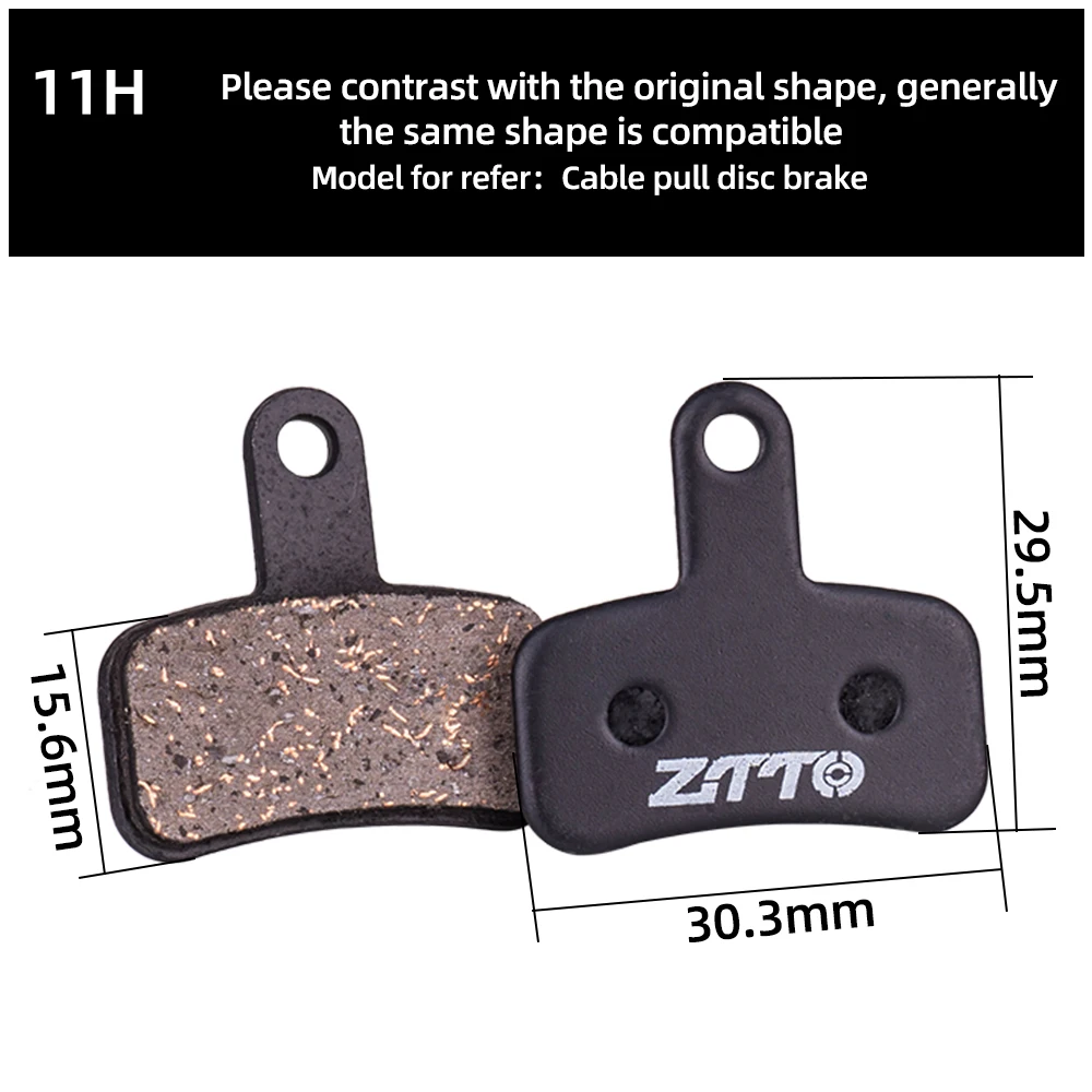 ZTTO 4Pairs MTB Semi Metal Quiet Ceramic Brake Pads Universal For M8020 Rival M6100 Apex mt200 Guide Code Force  Disc Brake