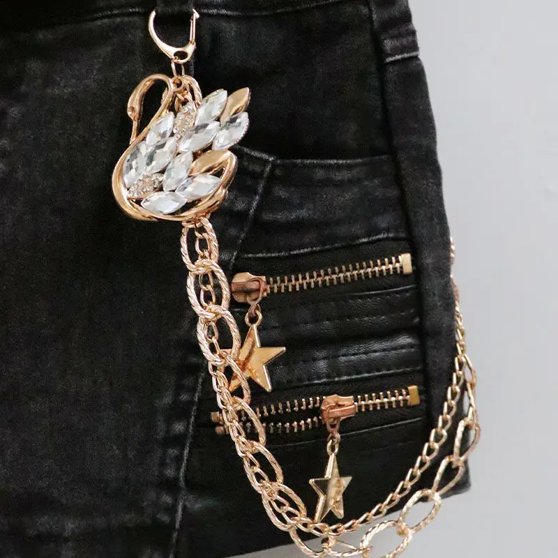 2025 sommer Neue Trend Punk Stil Elastische Dünne Sexy Damen Tasche Hüfte Denim Rock Weibliche Jeans Mini Rock Passenden Gürtel mujer – Detail 22