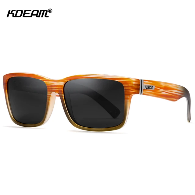 KDEAM Special Promotion Square Men Sunglasses Polarized Outdoor
