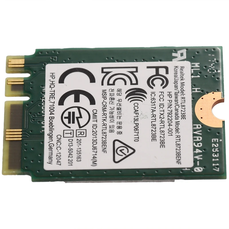 Беспроводной адаптер для Realtek RTL8723BE 802.11N WiFi карта Bluetooth 4,0 NGFF карта SPS 843338-001 300 Мбит/с