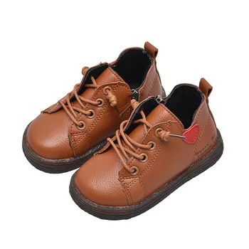 

Children's Shoes New Autumn and Winter Boys Plus Velvet Anti-skid Shoes Baby Boots