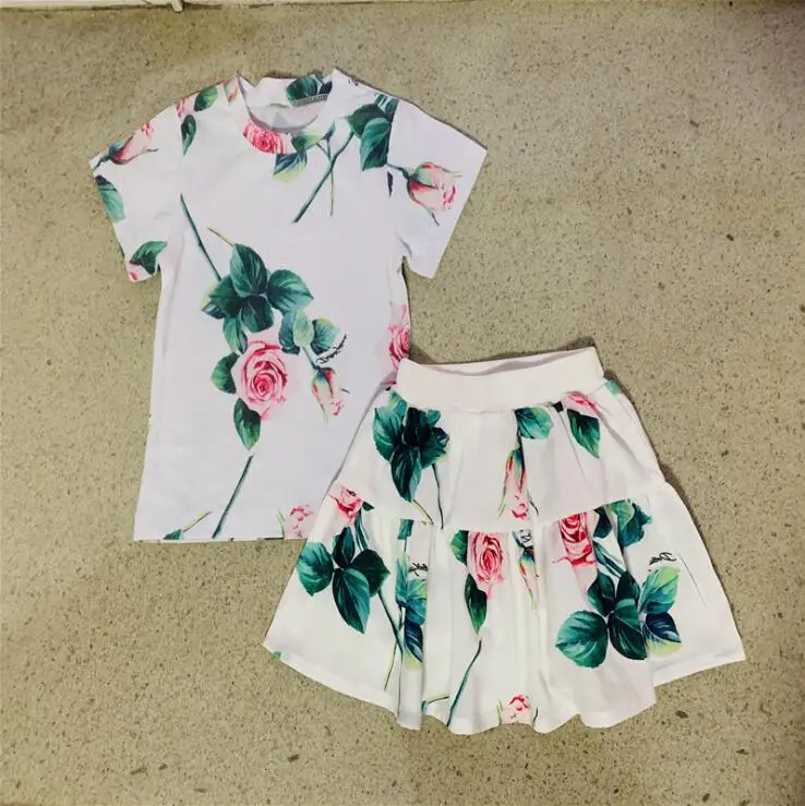 Сезон: весна–лето принт Одежда для девочек Размеры 90 100 110 120 130 140 150 см детская одежда