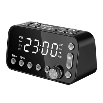 

Bedside Digital Alarm Clock,LED Clock with Dual USB DAB/FM Radio,3-Level Brightness Adjustable, Dual Alarm Clock Setting