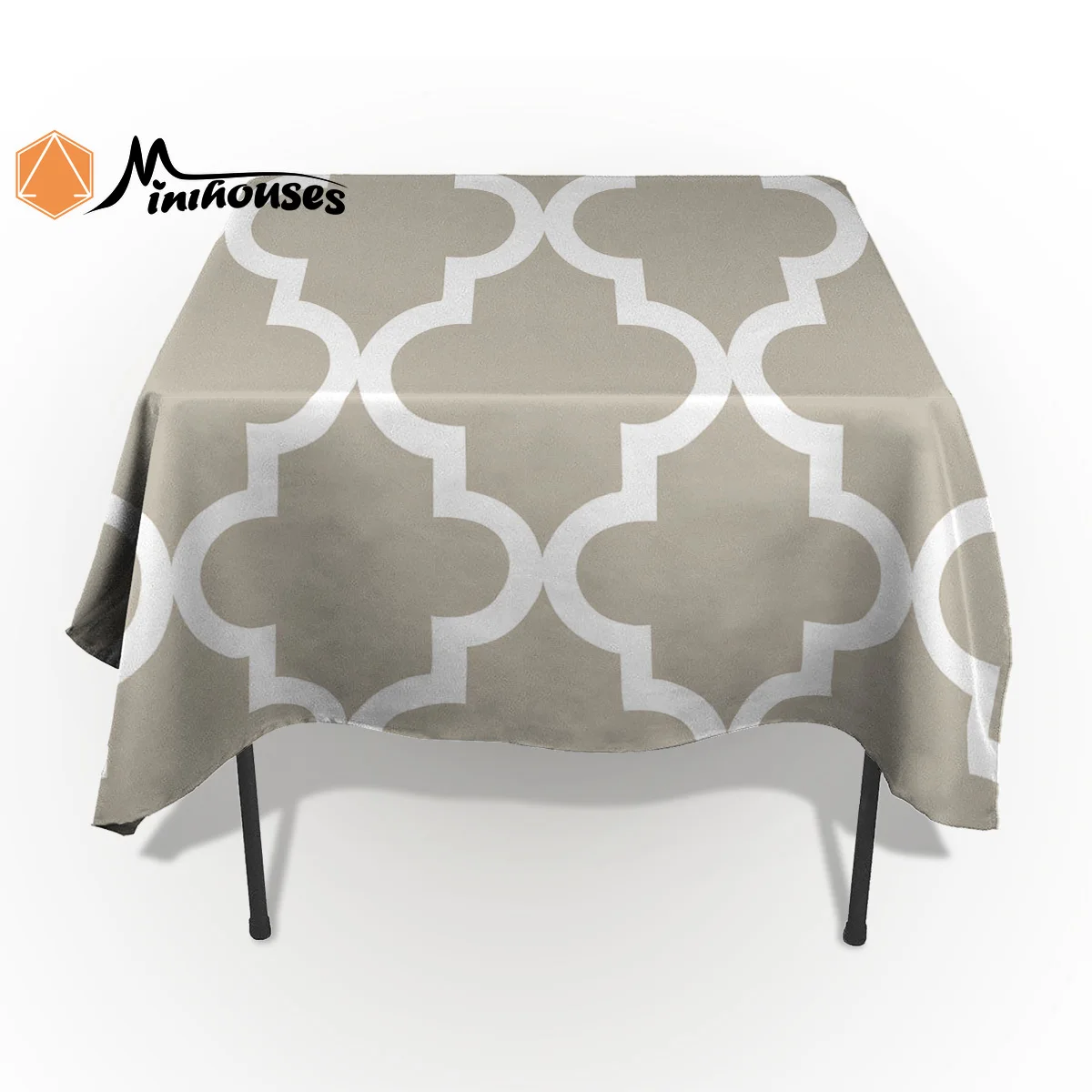 Решетки призматический марокканский стиль серый скатерти вечерние скатерть