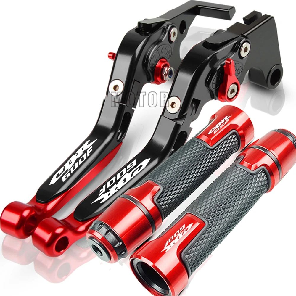 

For Honda CBR 600F CBR600F 2011 2012 2013 Motorcycle Brake Clutch Levers Handlebar Grip Handle Hand Grips CBR 600 F Witj logo