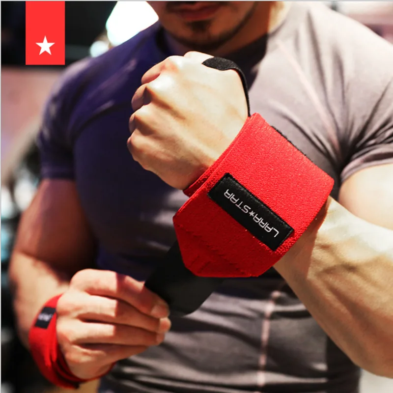 

Fitness Wrist Men's Elastic Bandage Pressure Wrist Powerlifting Bench Press Booster Stripe Anti-Sprain Protective Clothing