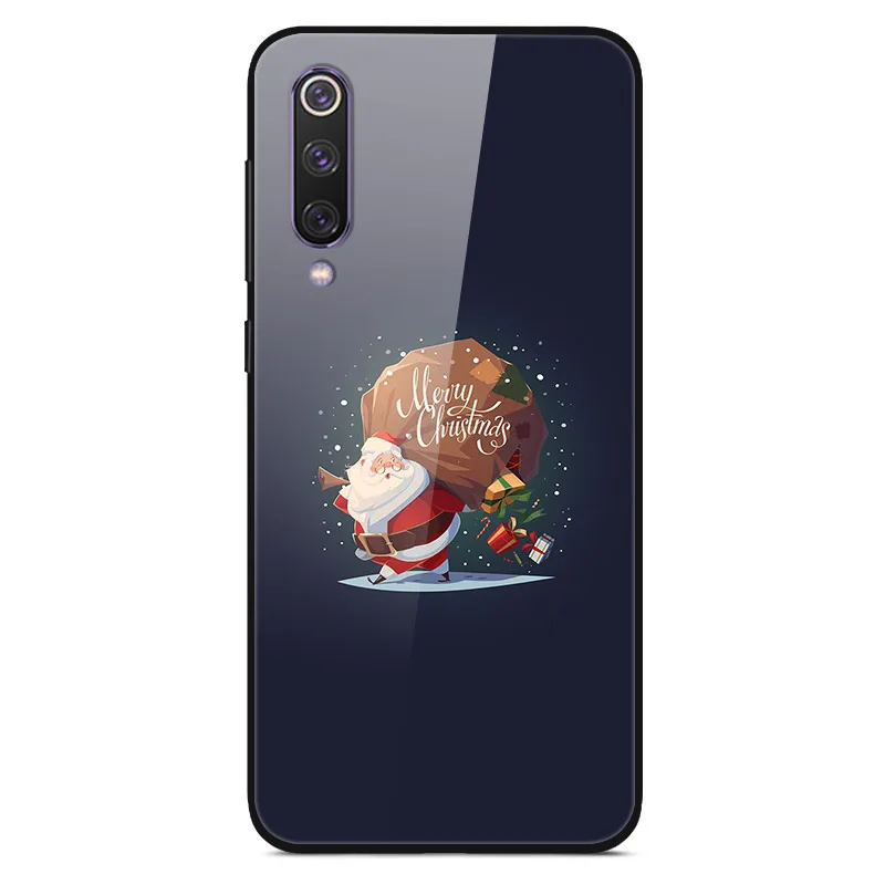 christmas 6 D для huawei Honor 7C 7A Pro Чехол, стеклянная задняя крышка, Жесткий Чехол для huawei Honor 7C чехол, модная мягкая ТПУ Рамка Honor 7 A C 5,7 - Цвет: christmas 6