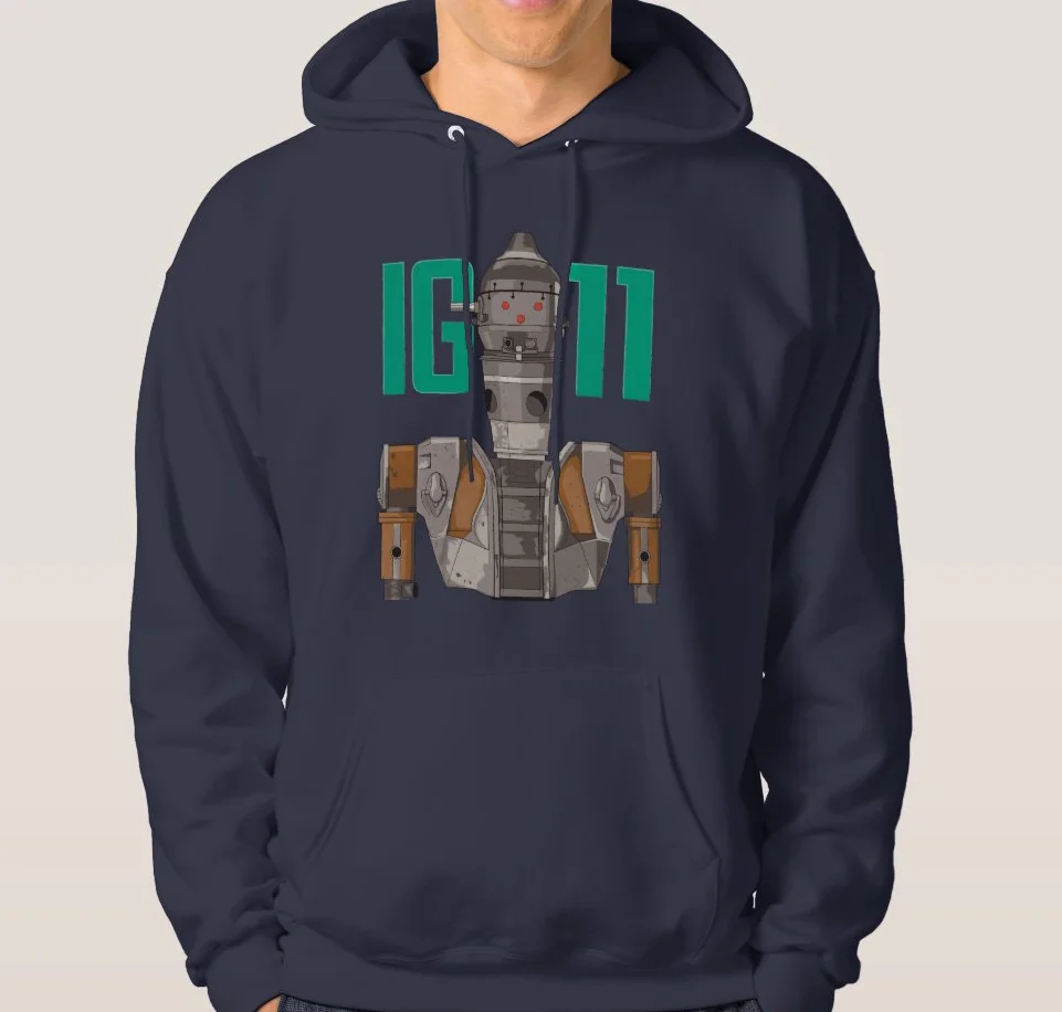 IG-11 толстовка унисекс с капюшоном с рисунком