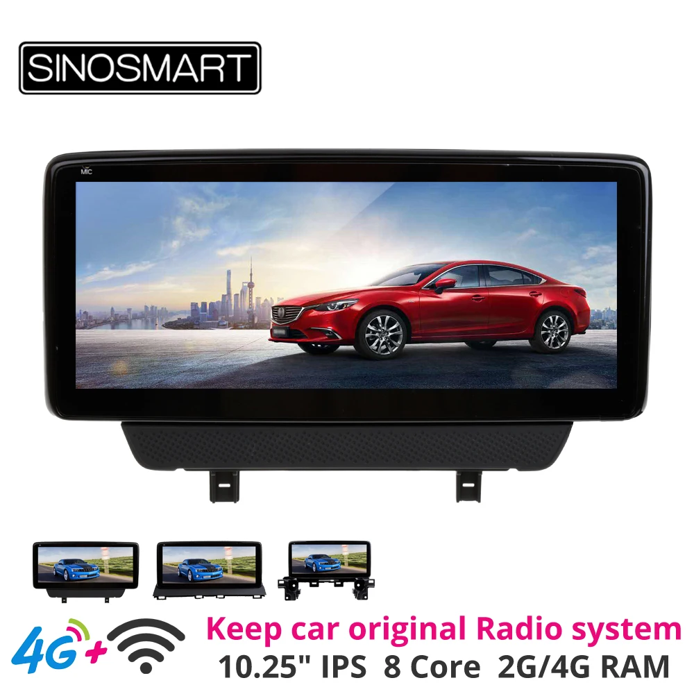 Sinosmart 10 25 'Автомобильный GPS навигатор для Mazda CX 5 Android 2 3 Axela 2013 20 Keep Car Original Radio Audio