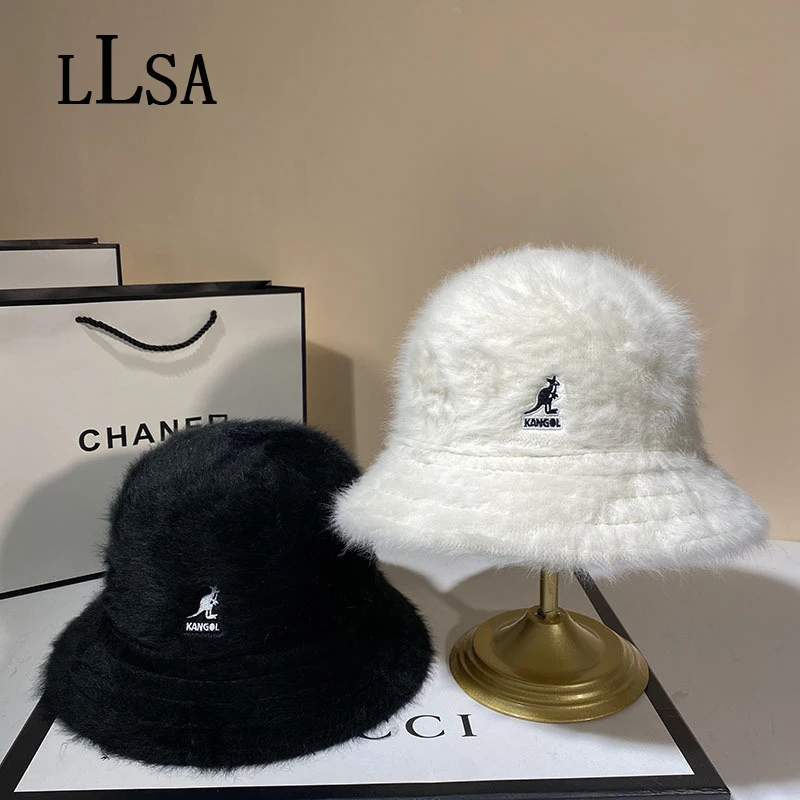 KANGOL Rabbit Fur Fisherman Hat Winter 