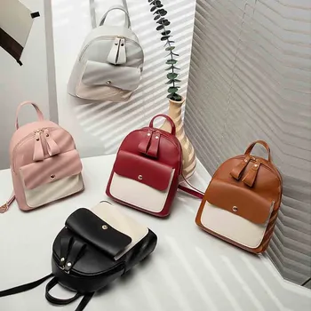 

Lady Shoulders Small Backpack Letter Purse Mobile Phone Messenger Fashion women's Bag vintage backpacks female large capacity
