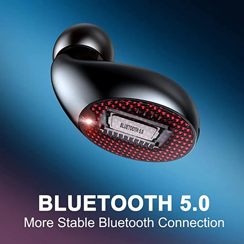 Bluetooth 5 0 беспроводные наушники спортивные IPX7 водонепроницаемый Светодиодный