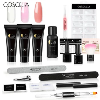 

COSCELIA 15ml Gel Manicure Set UV LED Lamp Cure All For Manicure Varnish For Stamping Set For Nail Extensions Nail Art Tools