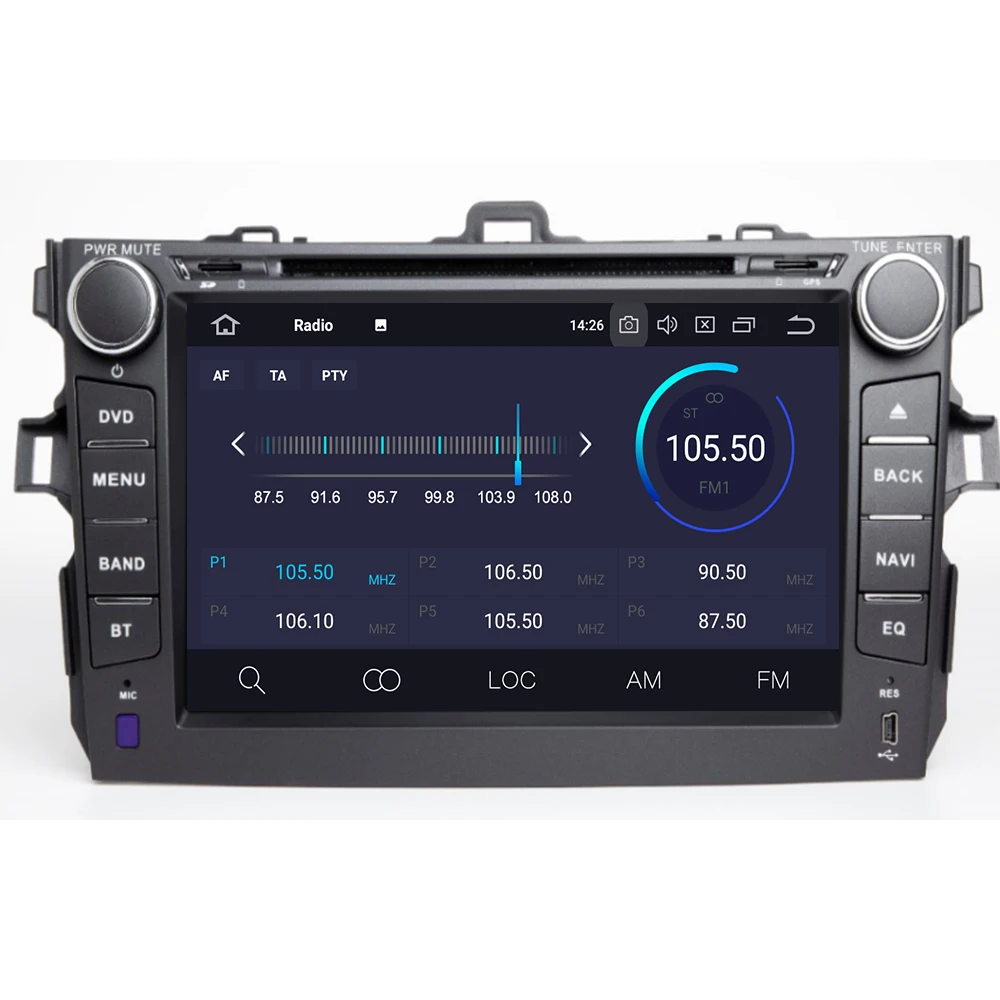 8 IPS автомобильный Android 10 DVD GPS плеер для Toyota AURIS 2006 2007 2008 2009 2010 2011 Автомобильный