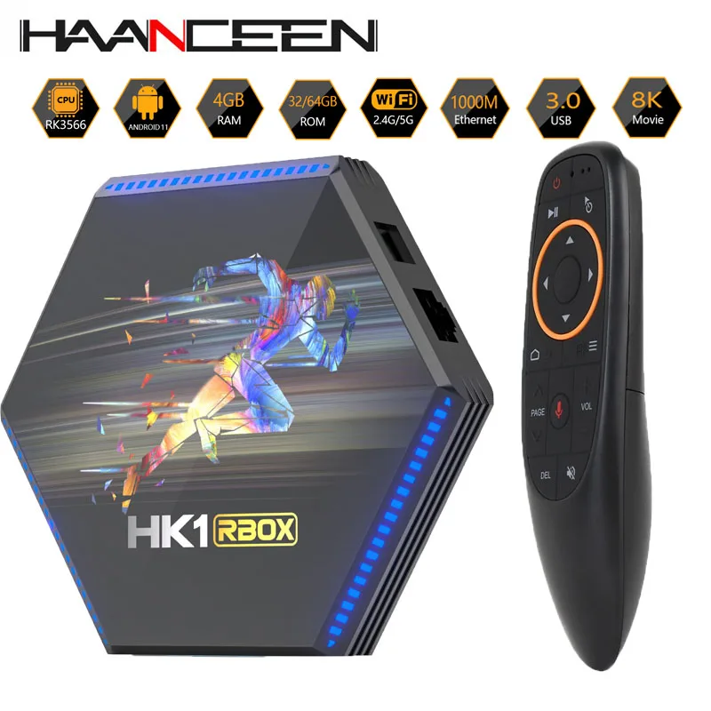 High Profile HK1RBOX R2 8GB RAM 64GB ROM Android 11.0 TV BOX RK3566 ...